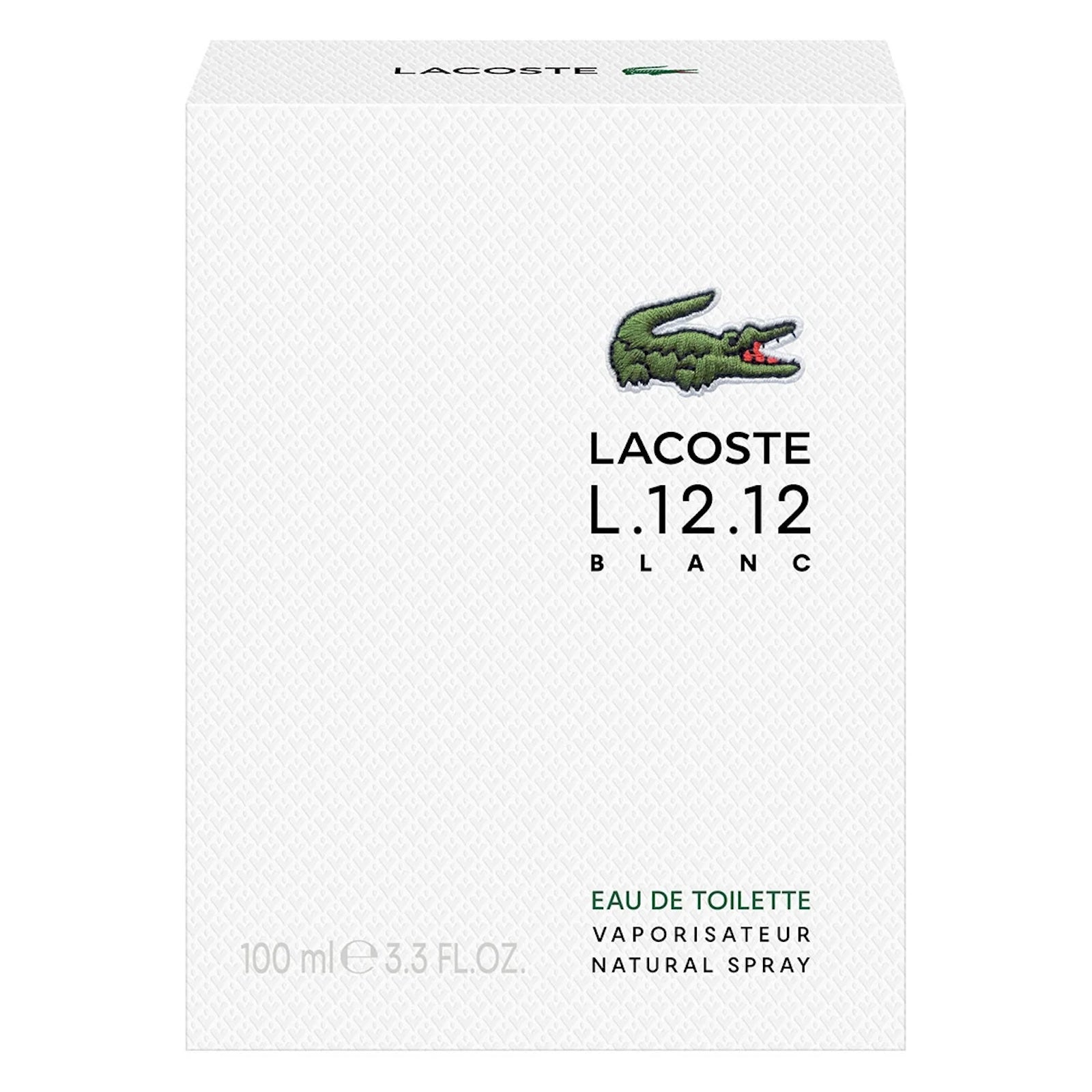 L.12.12 Blanc para hombre / 100 ml Eau De Toilette Spray