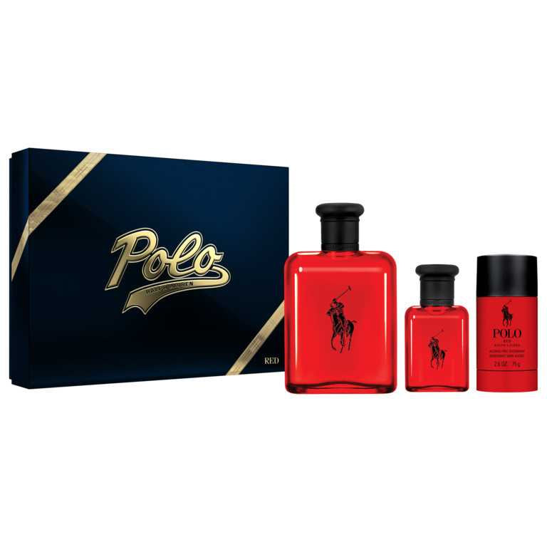 Polo Red para hombre / SET - 125 ml Eau De Toilette Spray