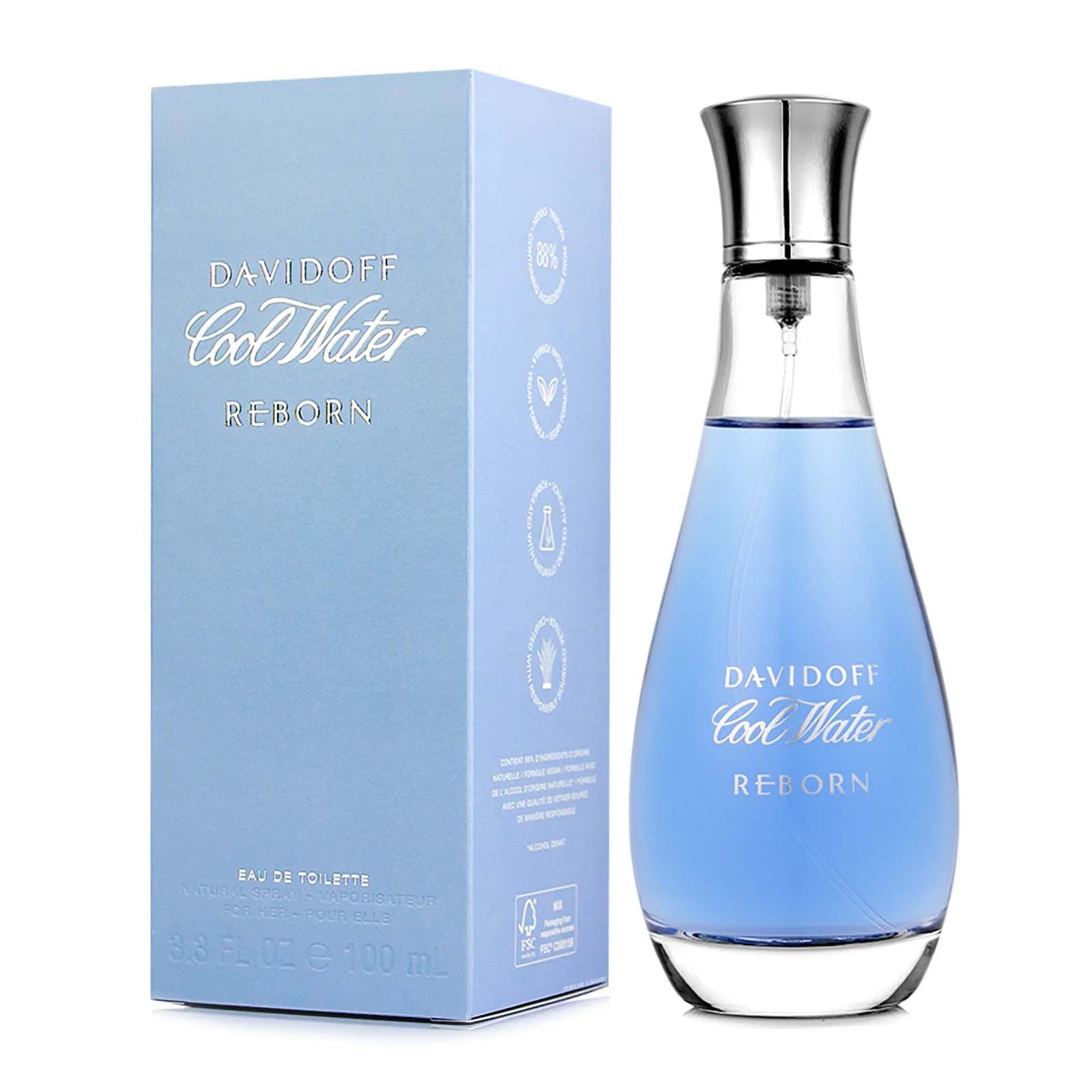 Cool Water Reborn para mujer / 100 ml Eau De Toilette Spray