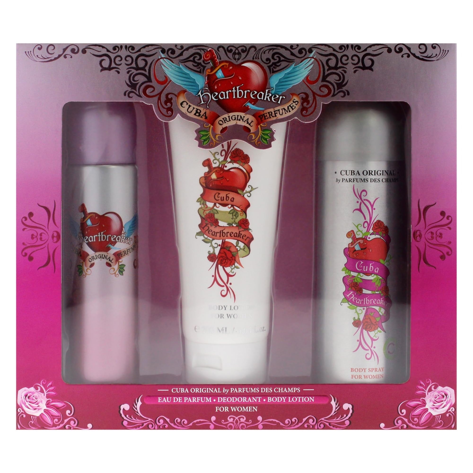 Cuba Heartbreaker para Mujer / SET - 100 mL Eau de Parfum Spray