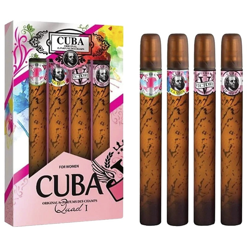 Cuba Quad I para Mujer / SET - 4 x 35 mL Eau de Parfum Spray