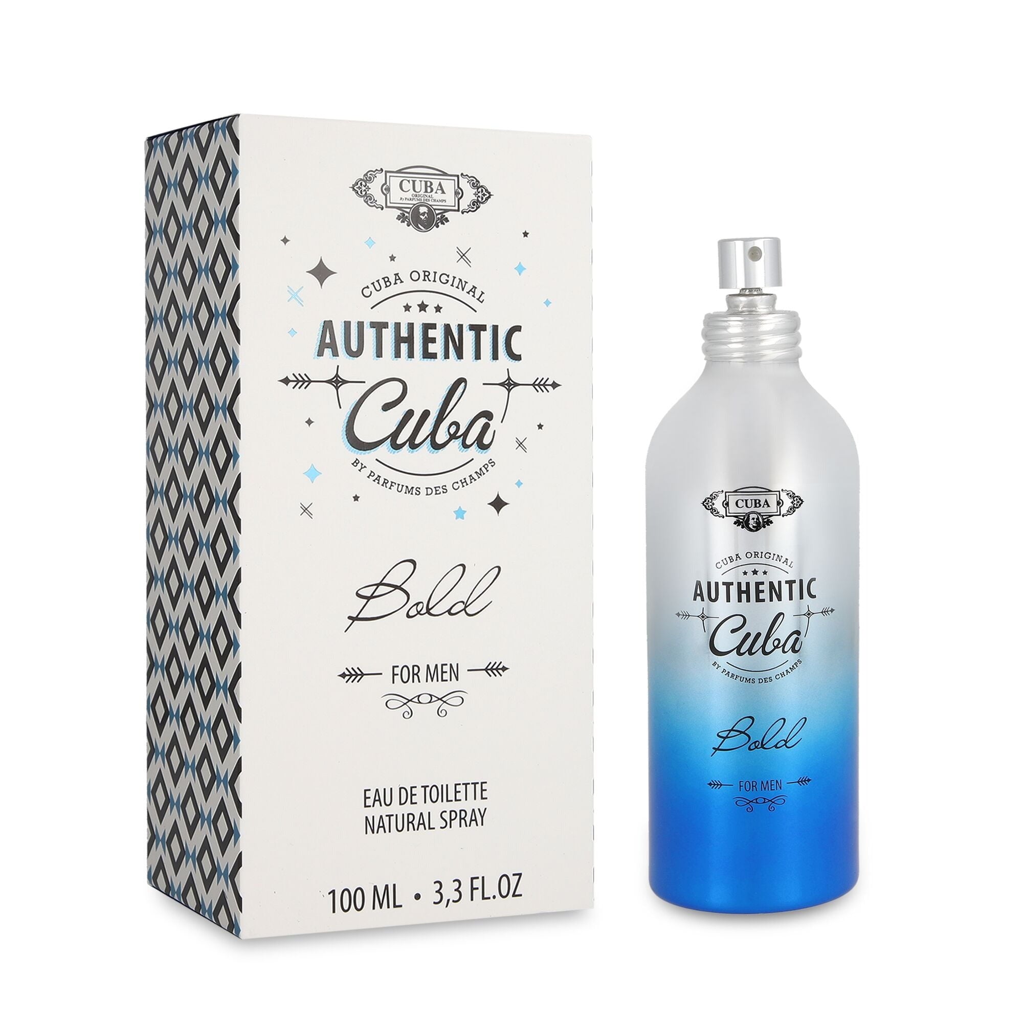 Cuba Authentic Bold para Hombre / 100 mL Eau de Toilette Spray