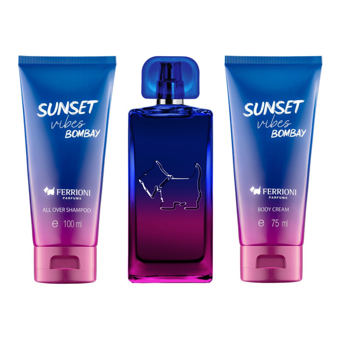 Sunset Vibes Bombay para hombre / SET - 100 ml Eau De Toilette Spray