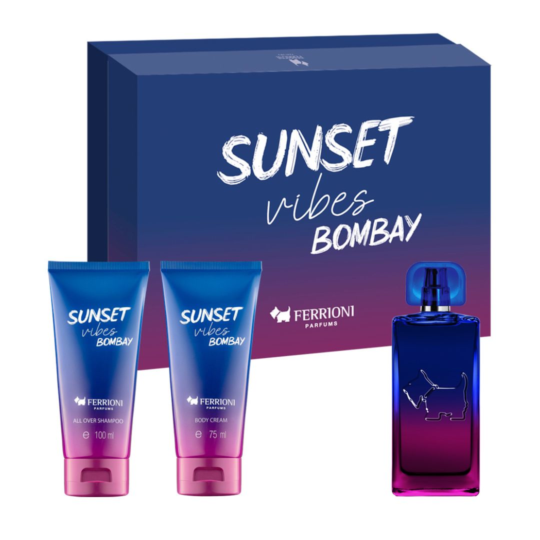 Sunset Vibes Bombay para hombre / SET - 100 ml Eau De Toilette Spray