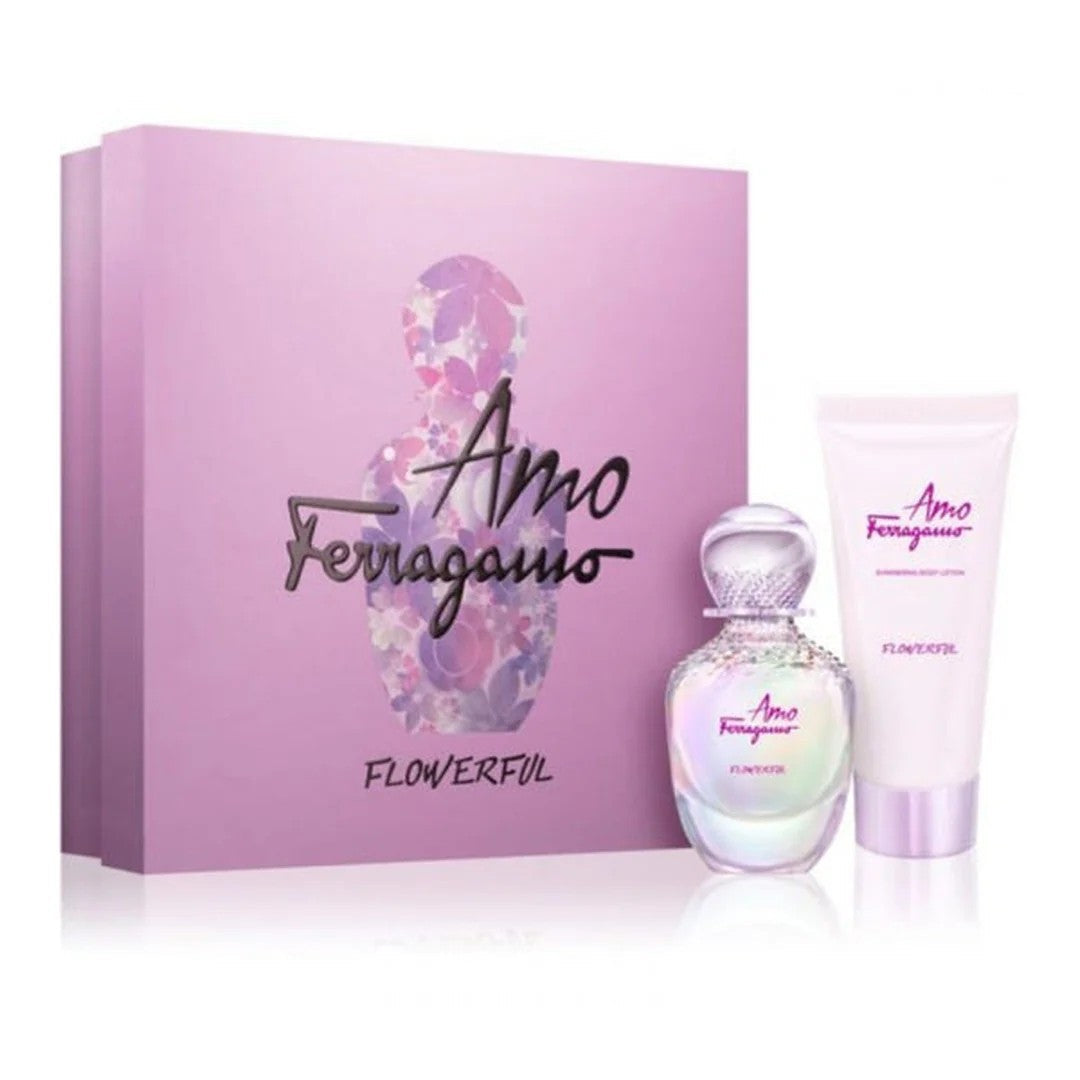 Amo Ferragamo Flowerful para Mujer / SET - 50 mL Eau de Toilette Spray