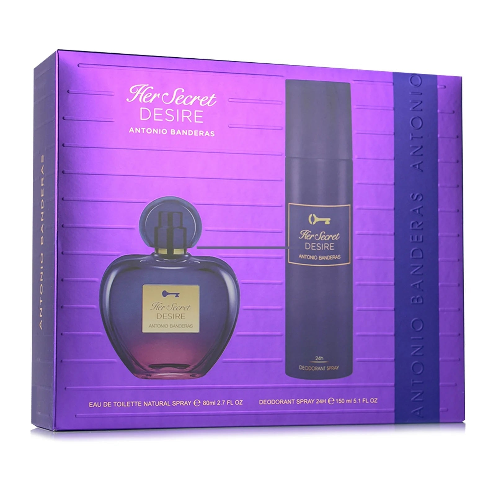 Her Secret Desire para mujer / SET - 80 ml Eau De Toilette Spray