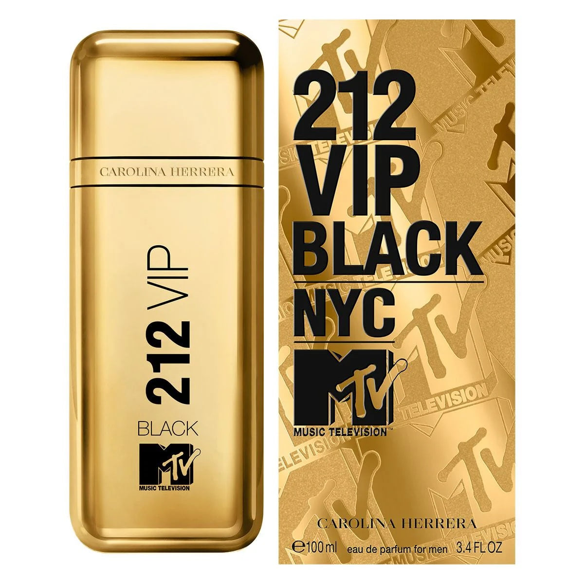 212 VIP Black MTV para hombre / 100 ml Eau De Parfum Spray