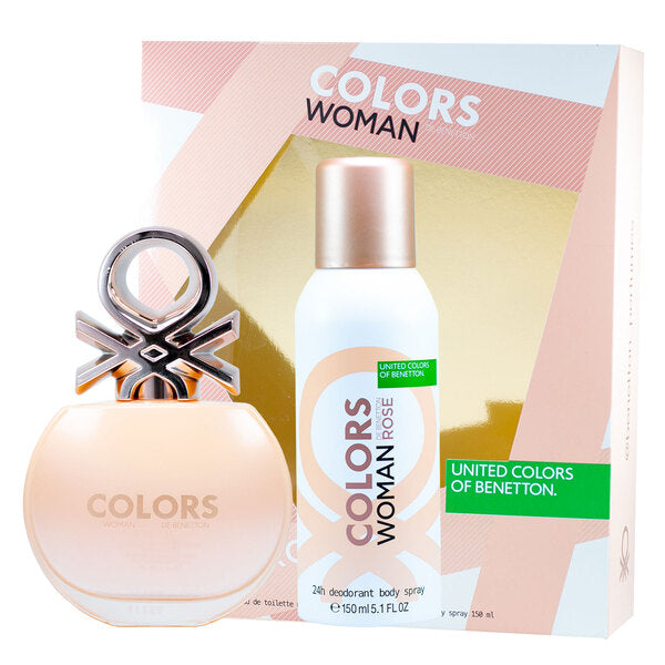 Colors Woman Rose para mujer / SET - 80 ml Eau De Toilette Spray