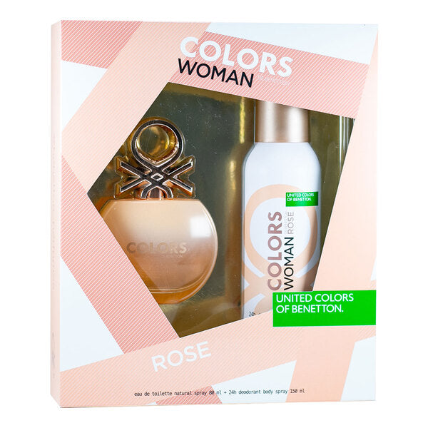 Colors Woman Rose para mujer / SET - 80 ml Eau De Toilette Spray