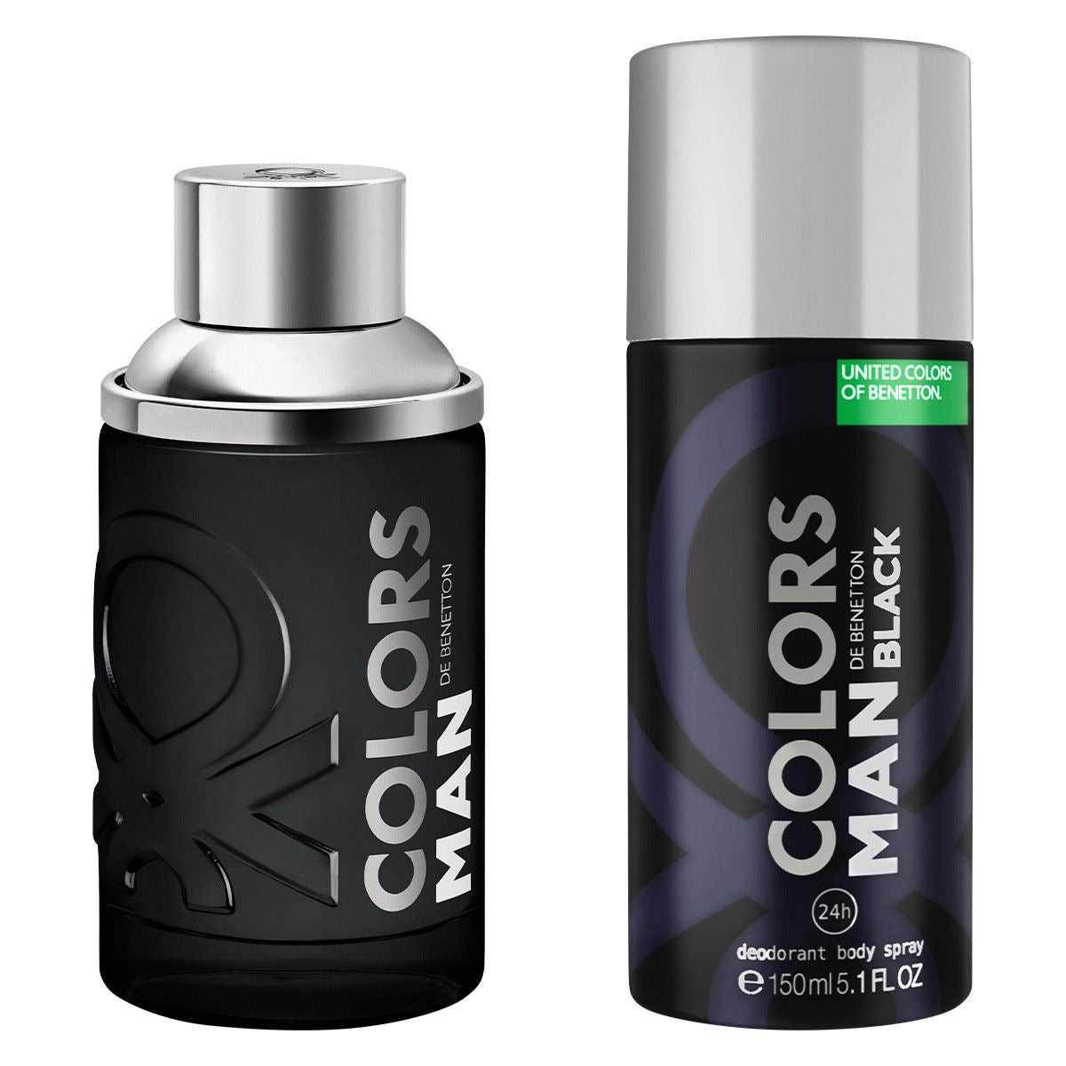 Colors Man Black para hombre / SET - 100 ml Eau De Toilette Spray