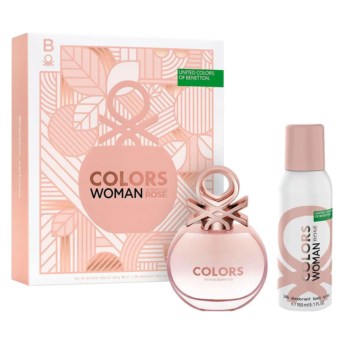 Colors Woman Rose para mujer / SET - 80 ml Eau De Toilette Spray