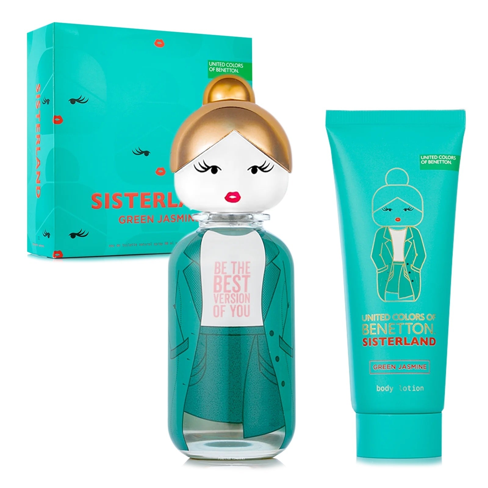 Sisterland Green Jasmine para mujer / SET - 80 ml Eau De Toilette Spray