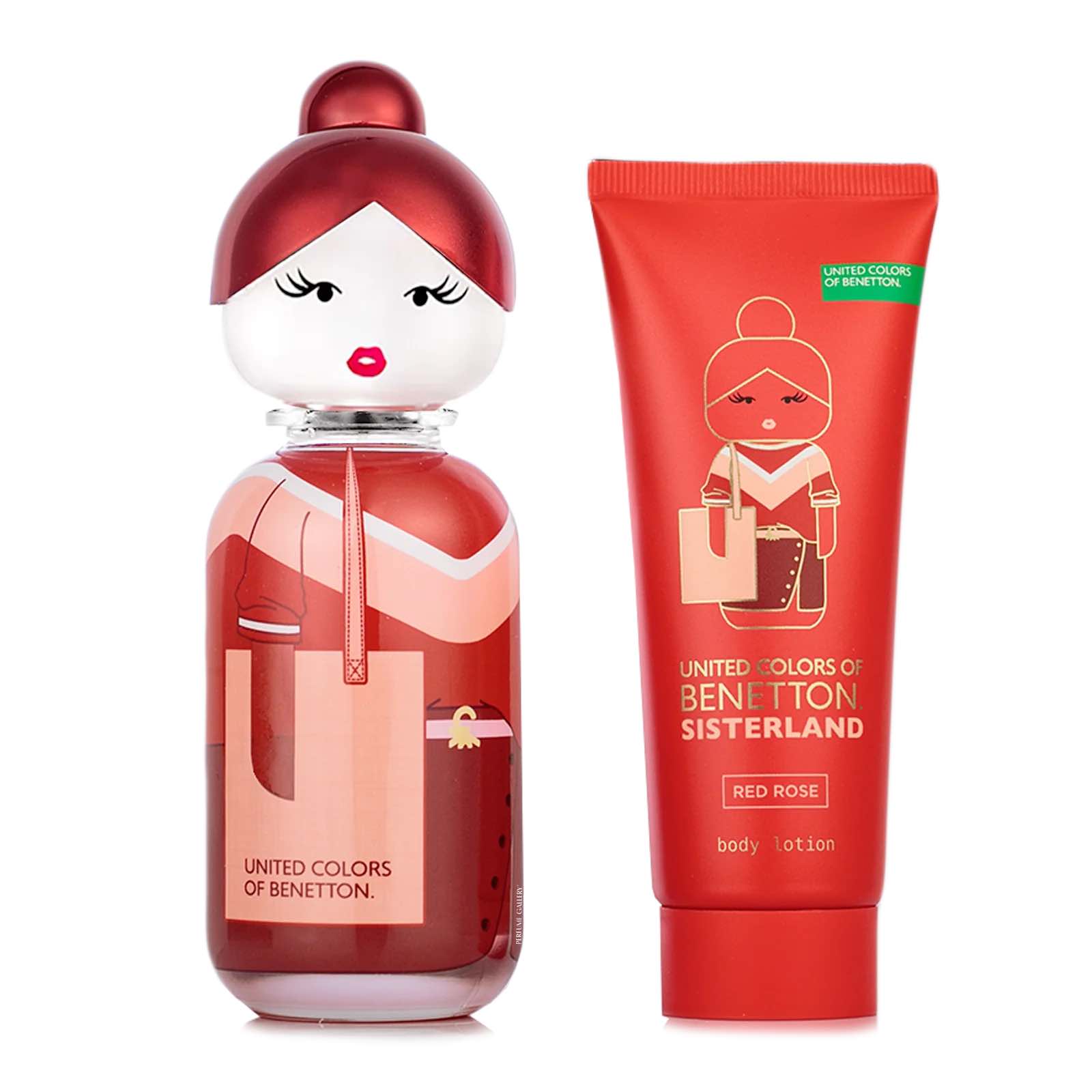 Sisterland Red Rose para mujer / SET - 80 ml Eau De Toilette Spray