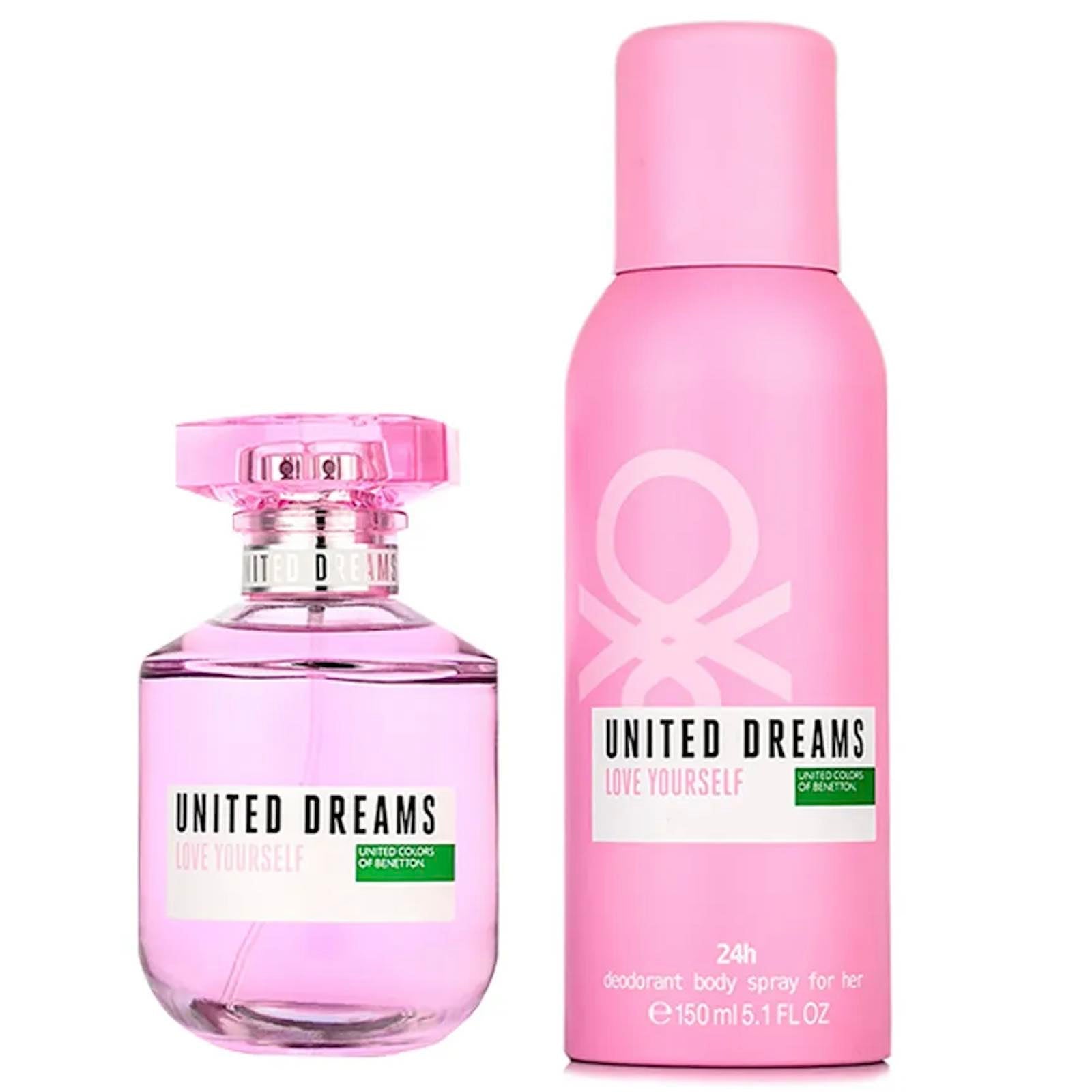 United Dreams Love Yourself para mujer / SET - 80 ml Eau De Toilette Spray