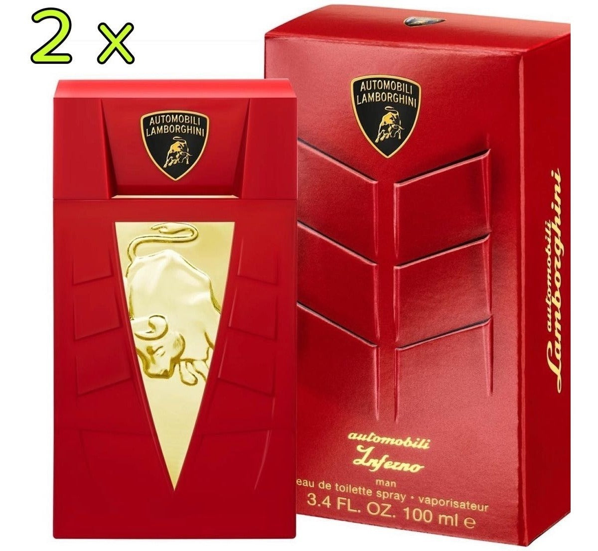 Inferno (pack 2 pzs) para Hombre / PACK - 2 x 100 mL Eau de Toilette Spray
