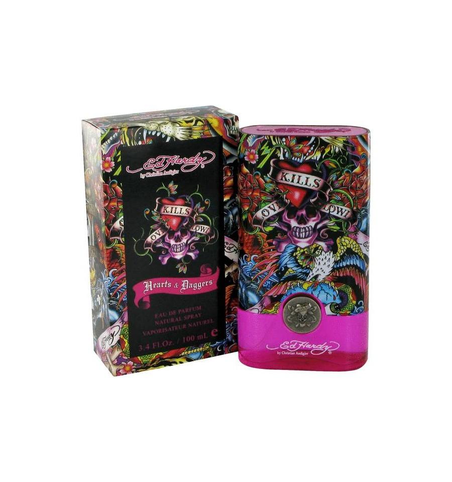 CHRISTIAN AUDIGIER - Ed Hardy Hearts & Daggers para mujer / 100 ml Eau De Parfum Spray