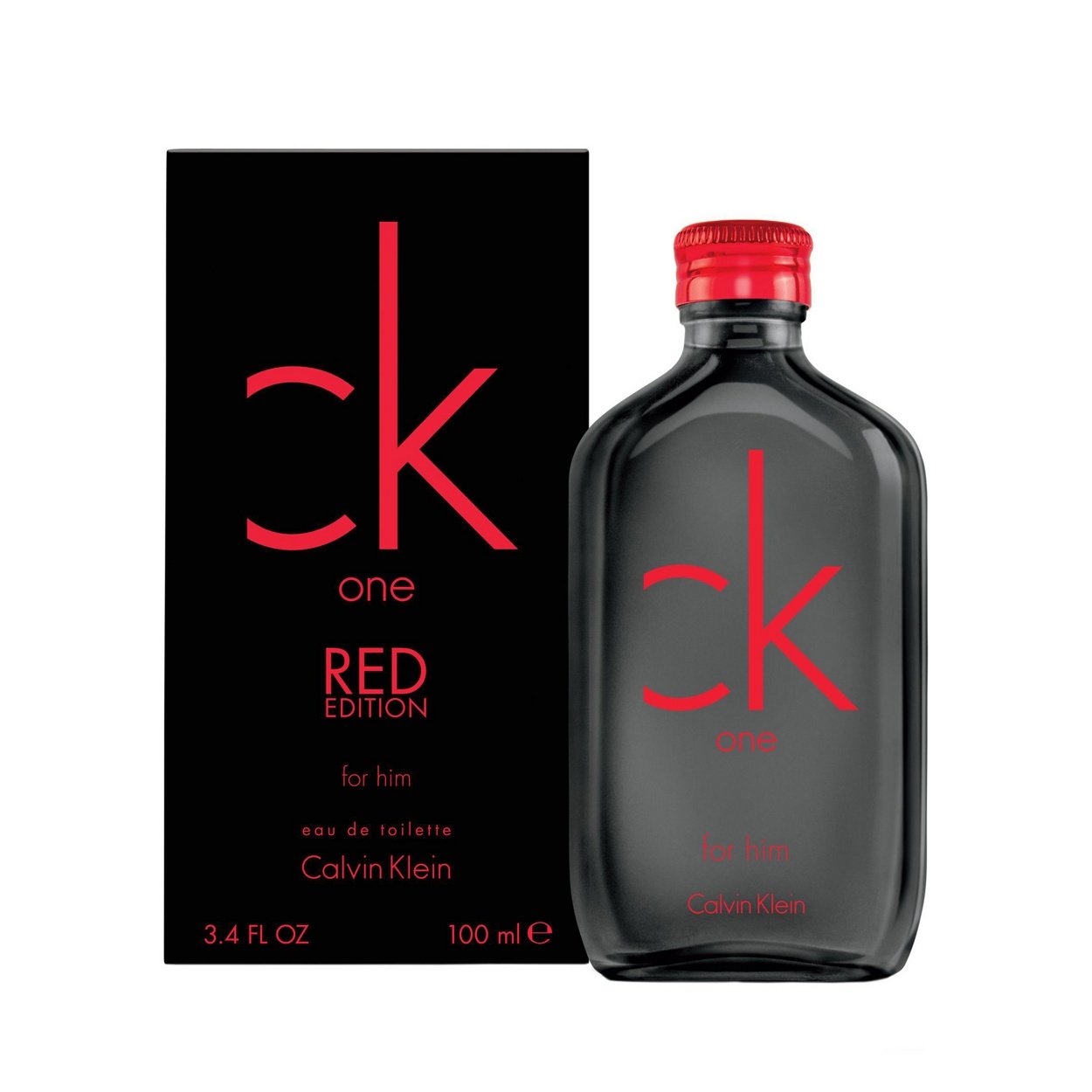 CALVIN KLEIN - CK One Red para hombre / 100 ml Eau De Toilette Spray