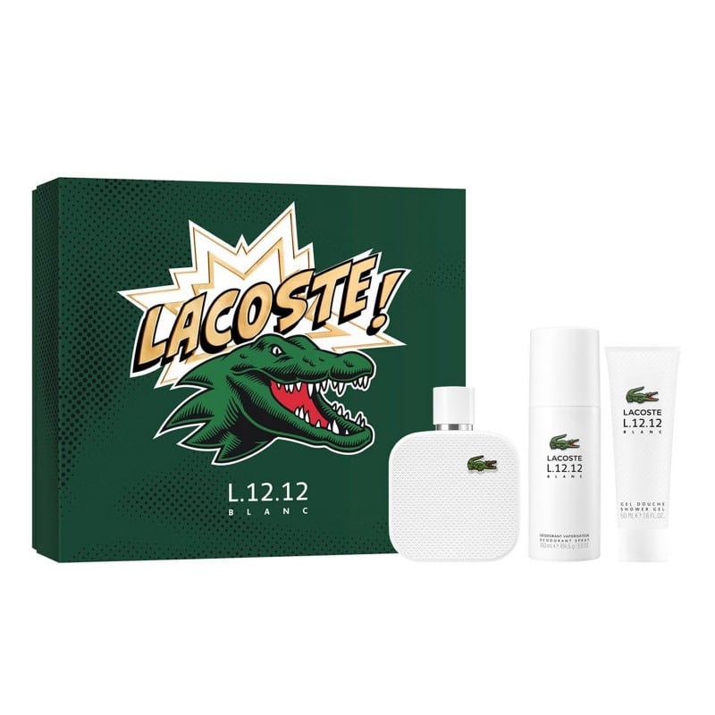 L.12.12 Blanc para hombre / SET - 100 ml Eau De Toilette Spray