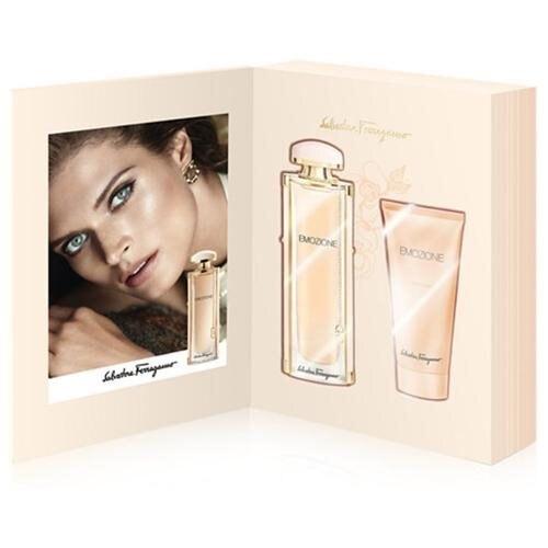 SALVATORE FERRAGAMO - Emozione para mujer / SET - 92 ml Eau De Parfum Spray + 100 ml Body Lotion