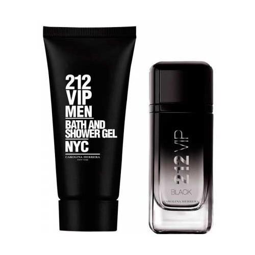 CAROLINA HERRERA - 212 Vip Black para hombre / SET - 100 ml Eau De Parfum Spray + 1 Regalo