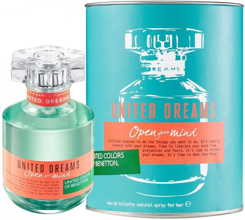 BENETTON - United Dreams Open Your Mind para mujer / 80 ml Eau De Toilette Spray