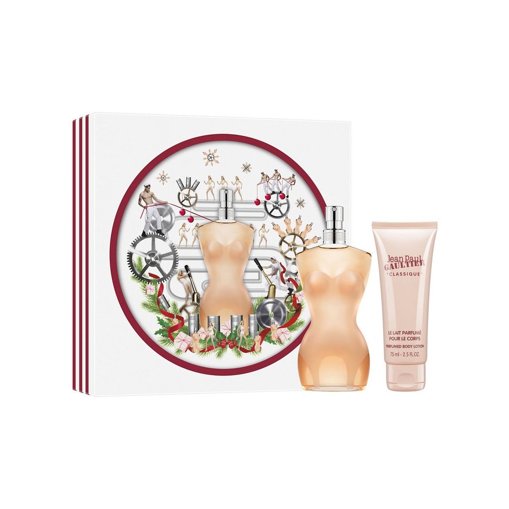 JEAN PAUL GAULTIER - Classique para mujer / SET - 100 ml Eau De Toilette Spray + 75 ml Crema corporal