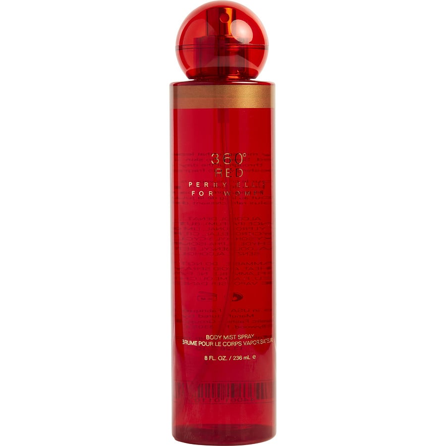 360º Red para mujer / 236 ml Body Mist Spray