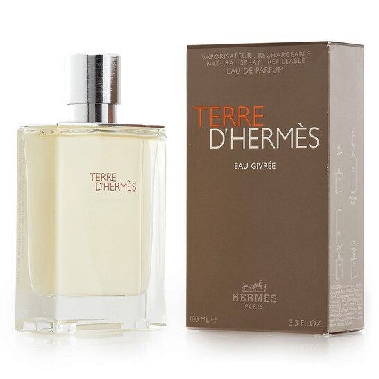 Terre d'Hermès Eau Givree para Hombre / 100 mL Eau de Parfum Spray RECARGABLE