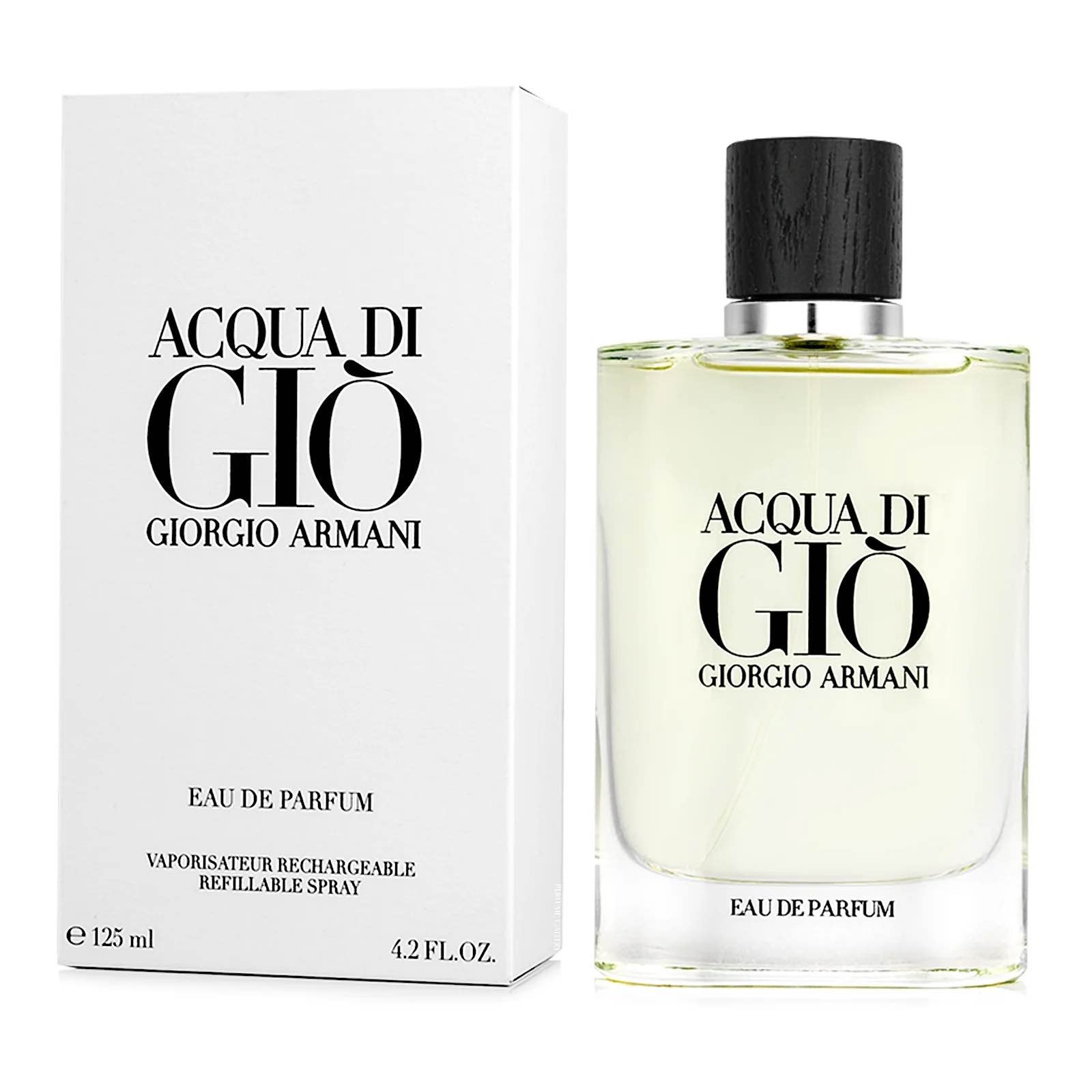 Acqua Di Gio para hombre / RECARGABLE - 125 ml Eau De Parfum Spray