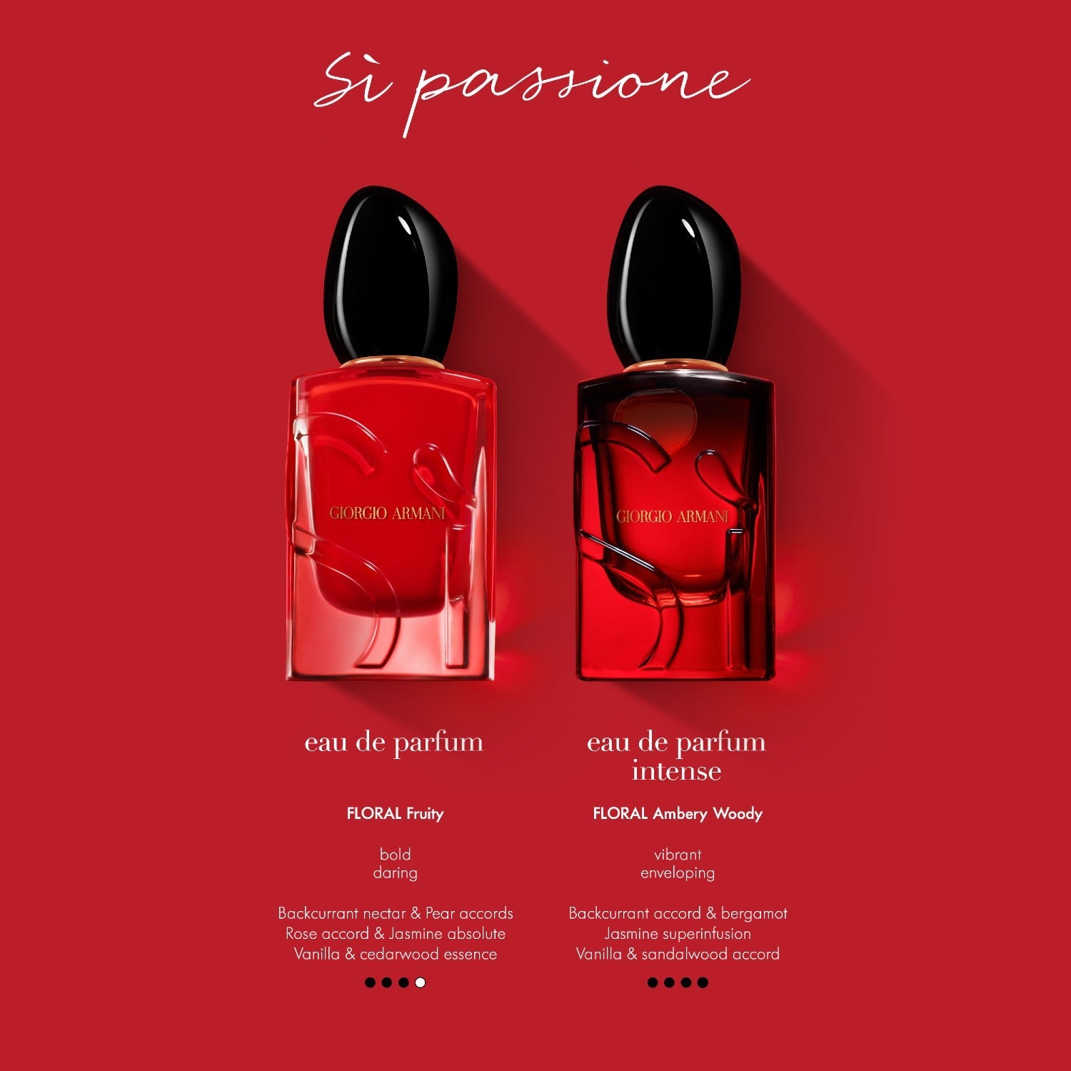 Sì Passione Intense para Mujer / 100 mL Eau De Parfum Intense Spray