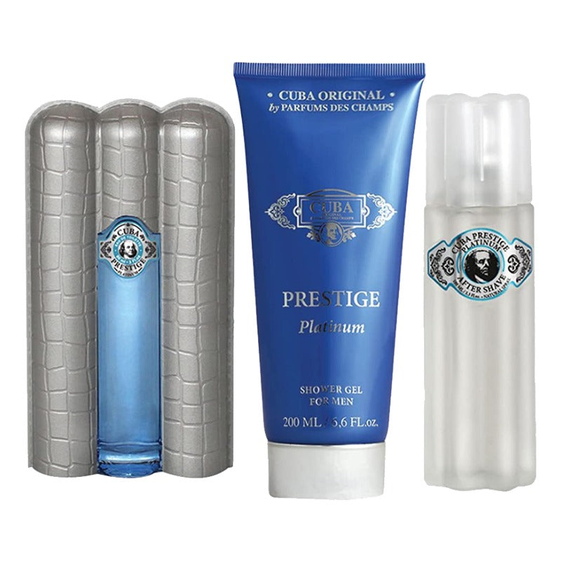 Cuba Prestige Platinum para Hombre / SET - 90 mL Eau de Toilette Spray