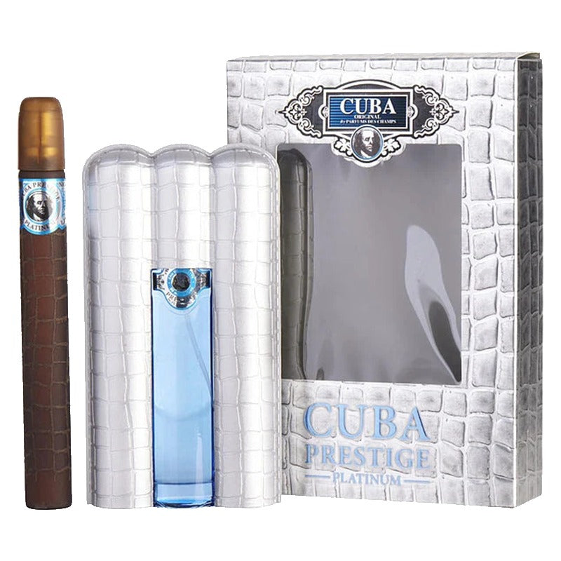 Cuba Prestige Platinum para Hombre / SET - 90 mL Eau de Toilette Spray