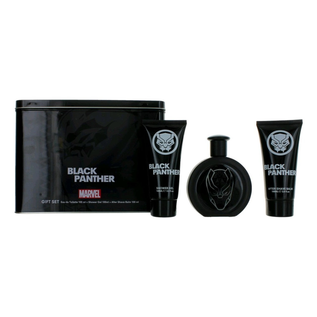 Black Panther para Hombre / SET - 100 mL Eau de Toilette Spray