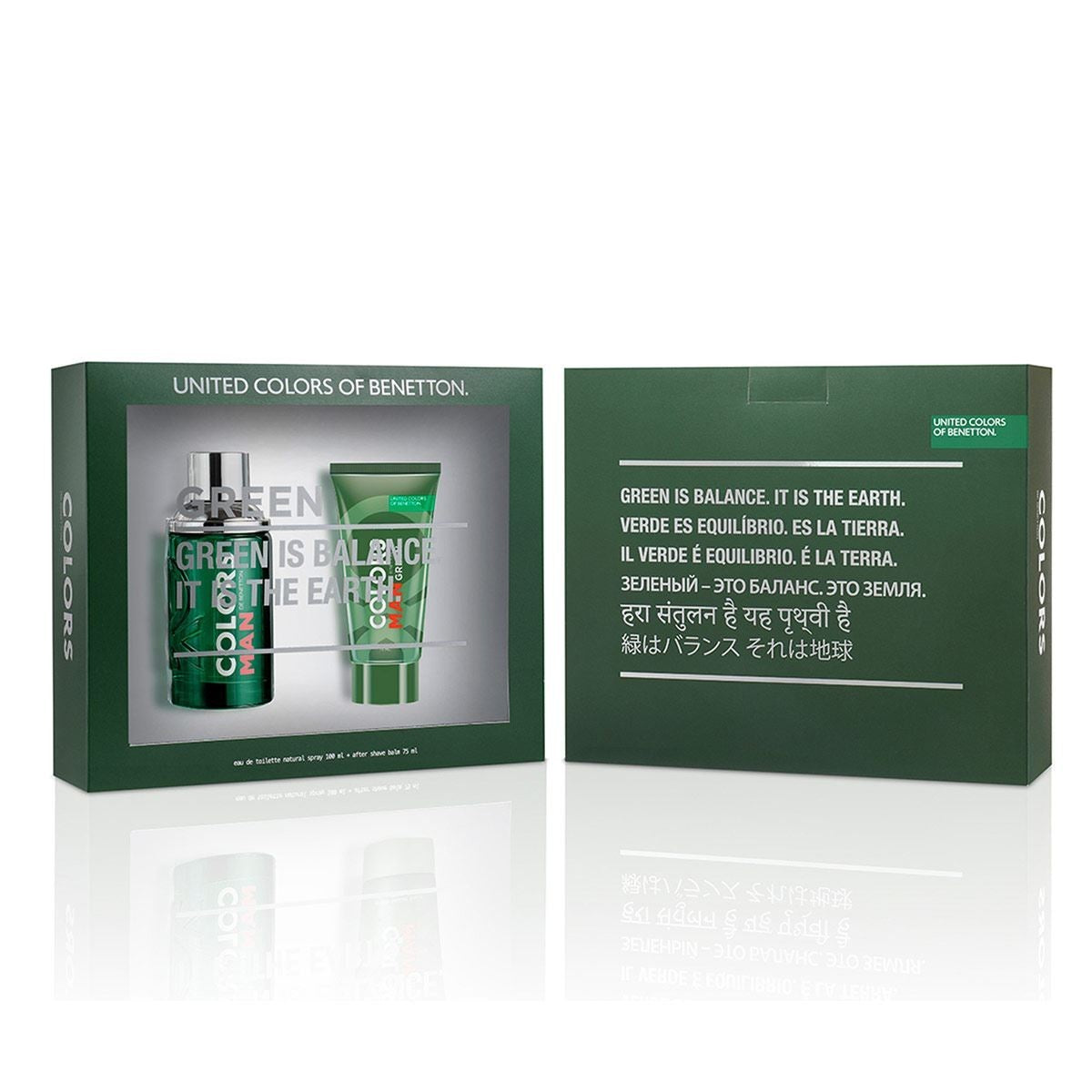 Colors Green Man para Hombre / SET - 100 mL Eau de Toilette Spray