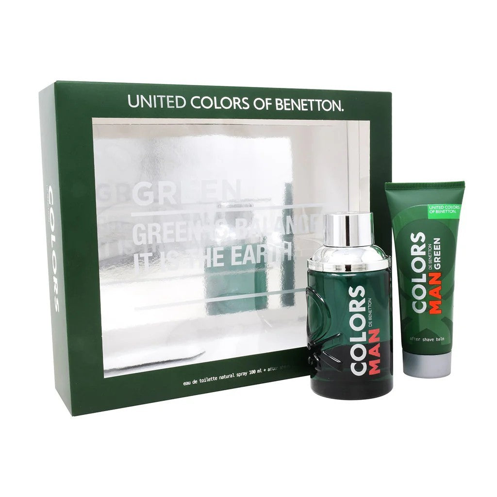 Colors Green Man para Hombre / SET - 100 mL Eau de Toilette Spray