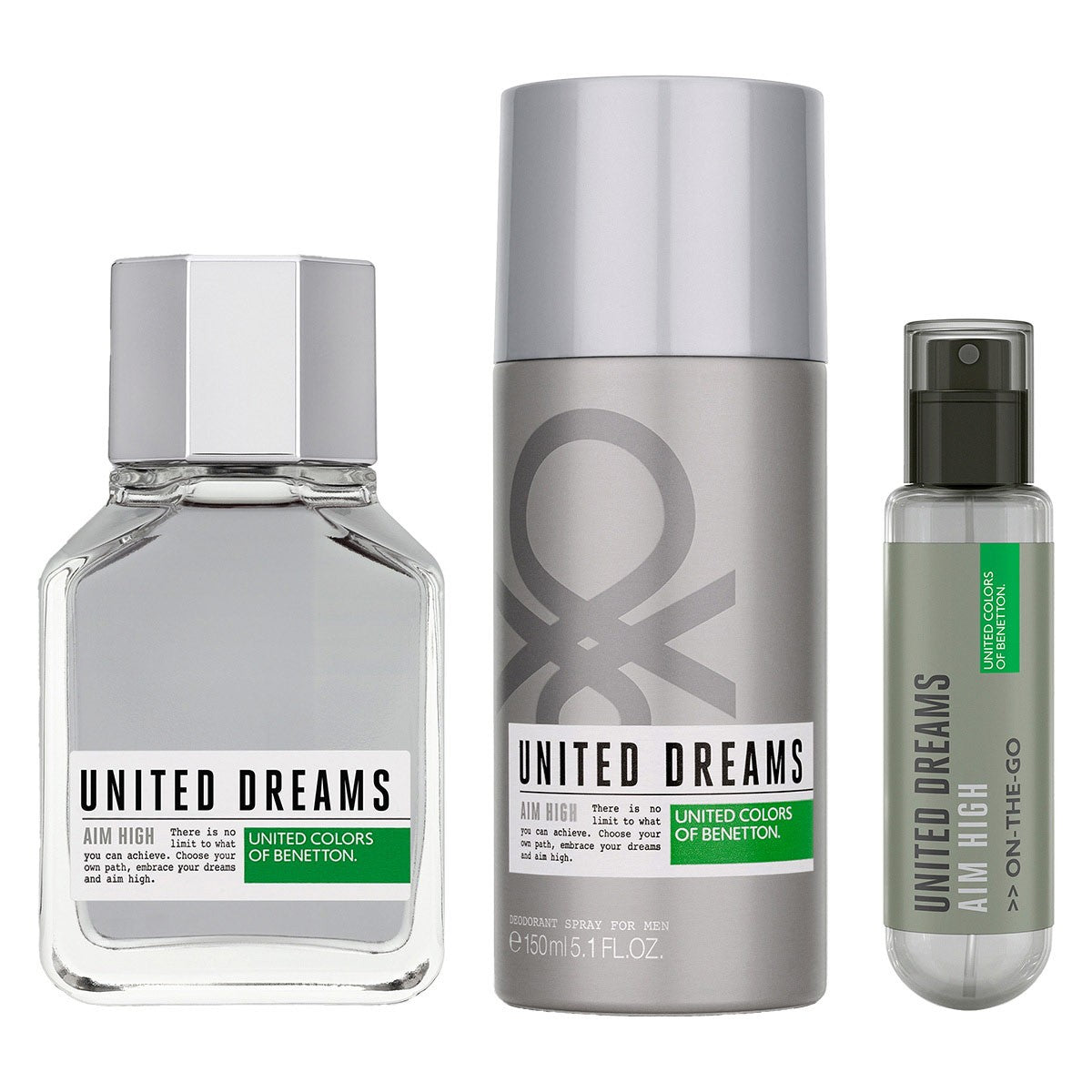 United Dreams Aim High para Hombre / SET - 100 mL Eau de Toilette Spray