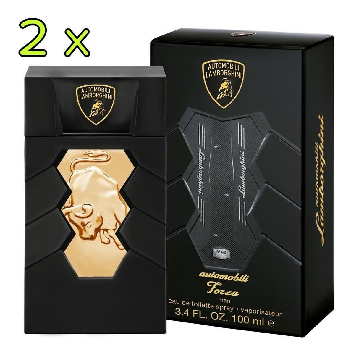 Automobili Forza (pack 2 pzs) para hombre / PACK - 2 x 100 ml Eau De Toilette Spray