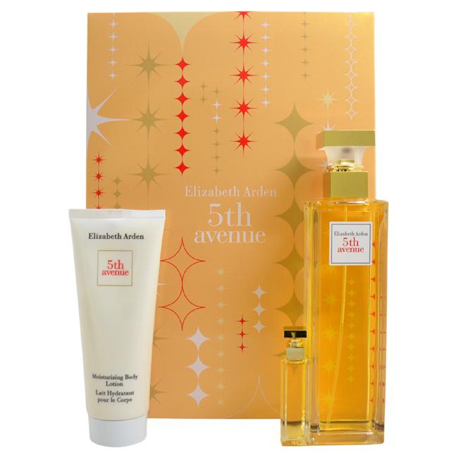 ELIZABETH ARDEN - 5th Avenue para mujer / SET - 125 ml Eau De Parfum Spray + 100 ml Body Lotion + 3.7 ml MINI EDP