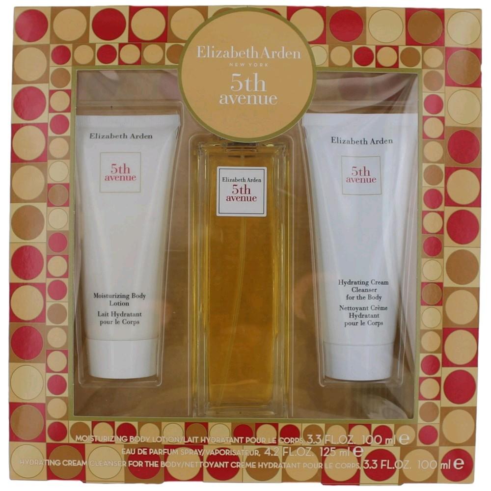 ELIZABETH ARDEN - 5th Avenue para mujer / SET - 125 ml Eau De Parfum Spray + 100 ml Body Lotion + 3.7 ml MINI EDP