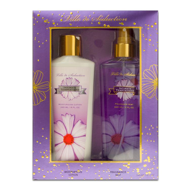 VILLE DE SEDUCTION - Intimate Temptations para mujer / SET - 240 ml Fragrance Mist + 240 ml Moisturizing Lotion