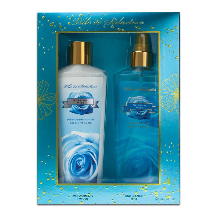 VILLE DE SEDUCTION - Sensual Mist para mujer / SET - 240 ml Fragrance Mist + 240 ml Moisturizing Lotion