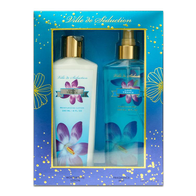 VILLE DE SEDUCTION - Love Trance para mujer / SET - 240 ml Fragrance Mist + 240 ml Moisturizing Lotion