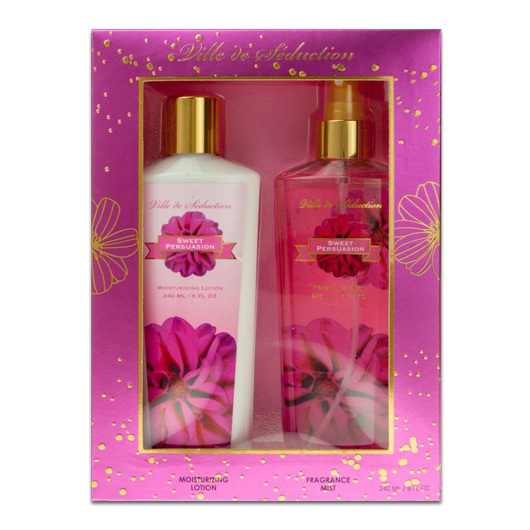 VILLE DE SEDUCTION - Sweet Persuasion para mujer / SET - 240 ml Fragrance Mist + 240 ml Moisturizing Lotion