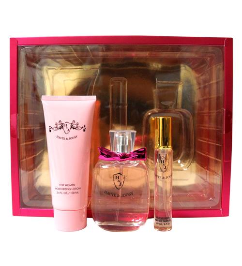 SANDORA COLLECTION - Sandora Haute & Joosy para mujer / SET - 100 ml Eau De Parfum Spray + 100 ml Moisturizing Lotion + 20 ml Travel EDP