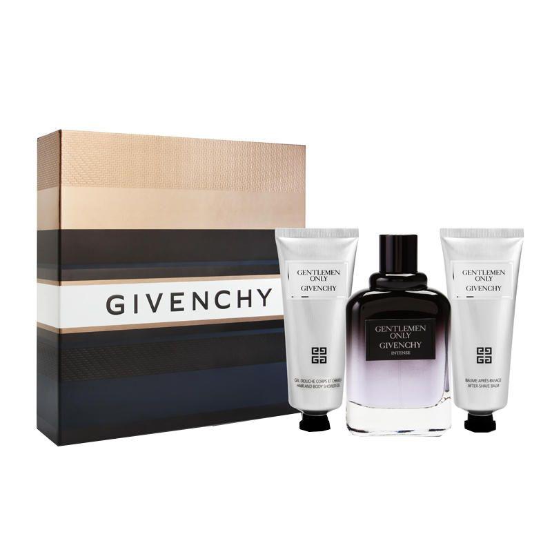 GIVENCHY - Gentlemen Only Intense para hombre / SET - 100 ml Eau De Toilette Spray + 75 ml Shower Gel + 75 ml After Shave Balm