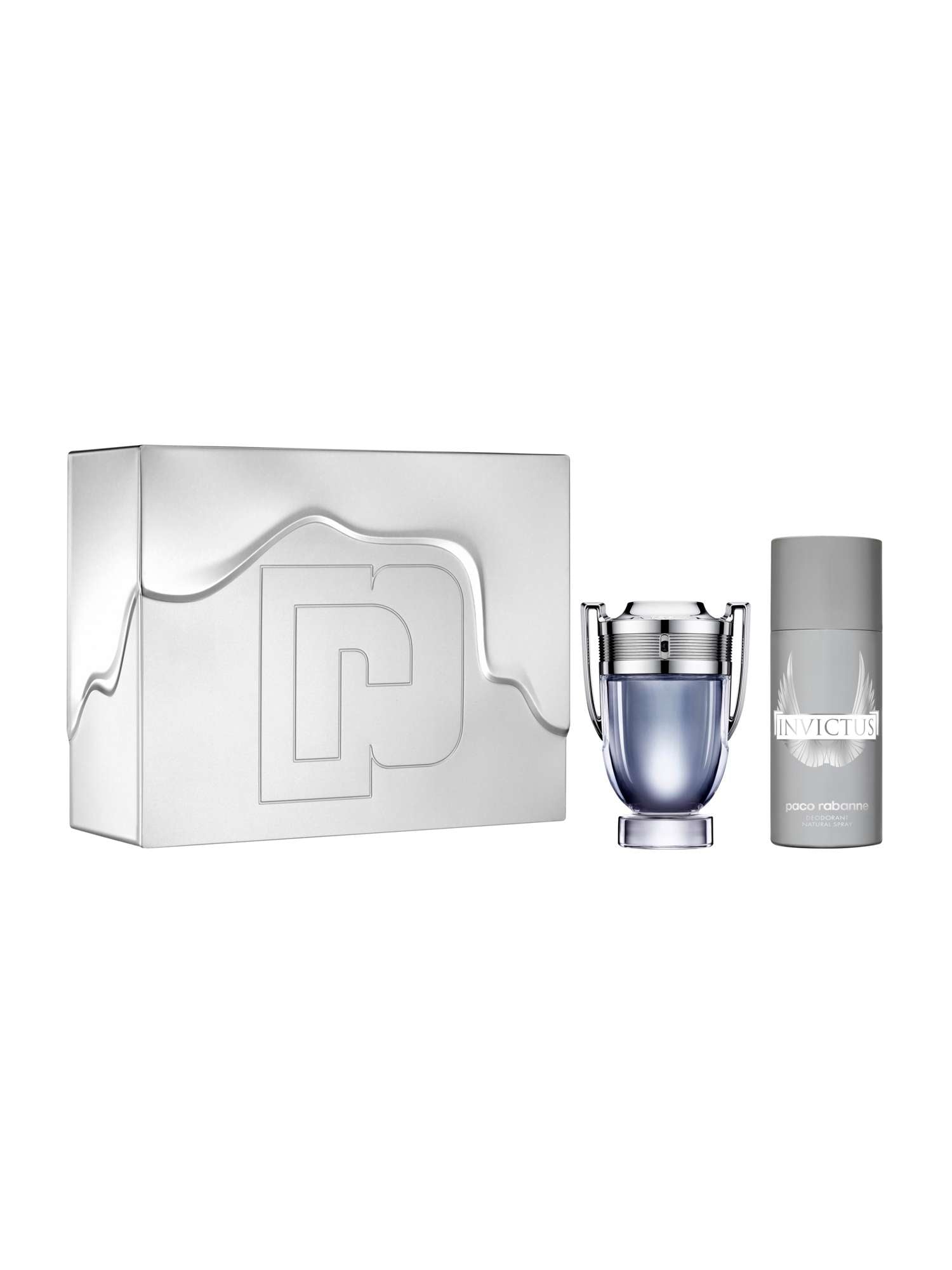 PACO RABANNE - Invictus para hombre / SET - 100 ml Eau De Toilette Spray + 150 ml Deodorant Spray