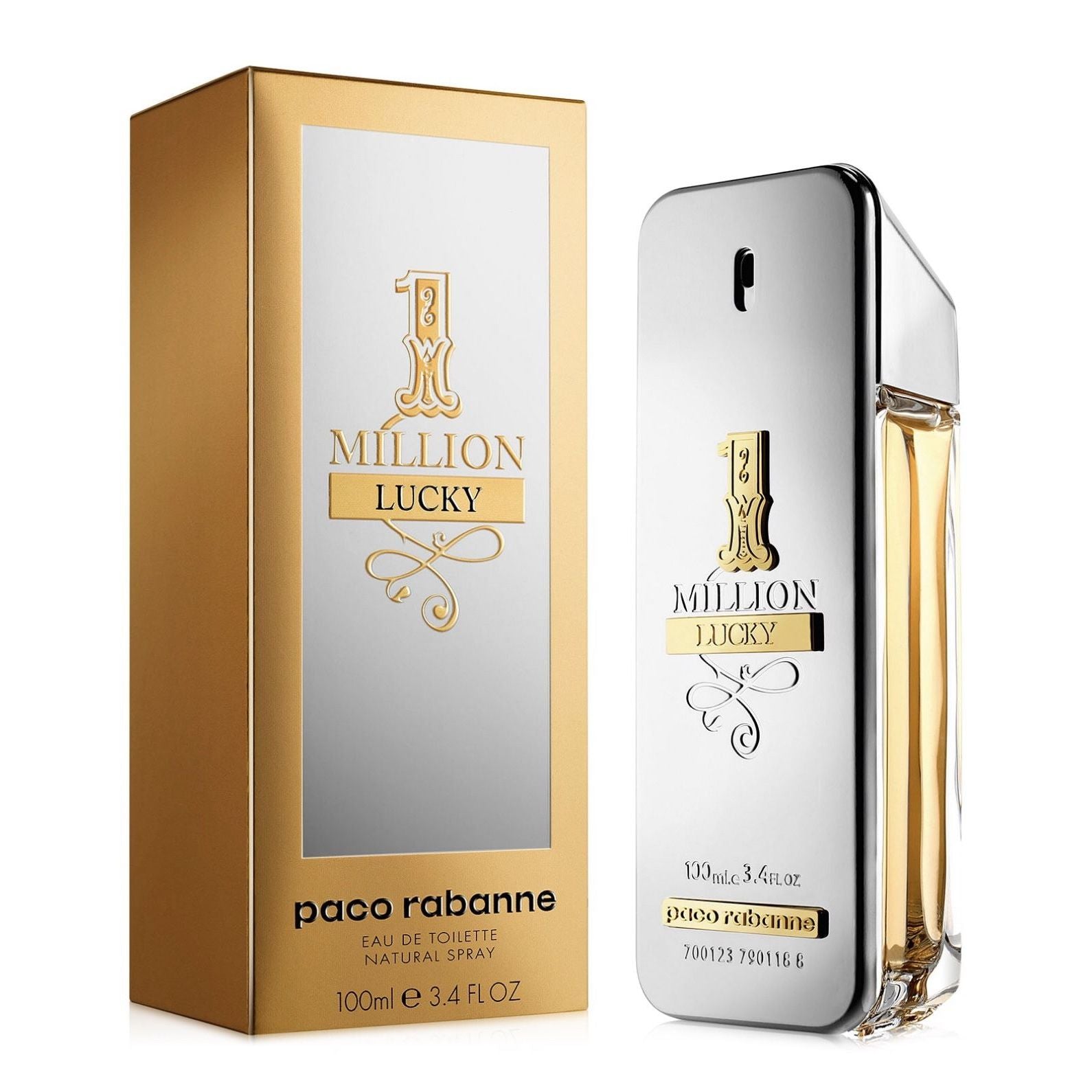 PACO RABANNE - 1 Million Lucky para hombre / 100 ml Eau De Toilette Spray