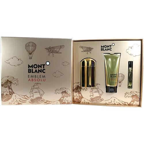 MONTBLANC - Emblem Absolu para hombre / SET - 100 ml Eau De Toilette Spray + 100 ml Shower Gel + 7.5 ml Mini EDT