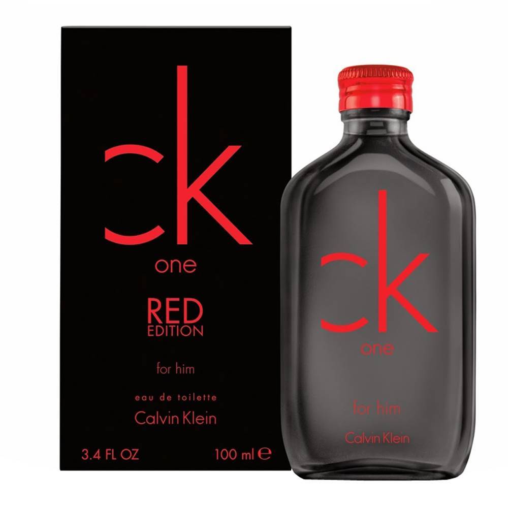 CALVIN KLEIN - CK One Red para hombre / 100 ml Eau De Toilette Spray