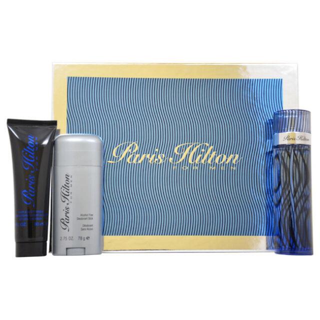 PARIS HILTON - Paris Hilton para hombre / SET - 100 ml Eau De Toilette Spray + 90 ml Gel de Baño + 75 gr Deo Stick